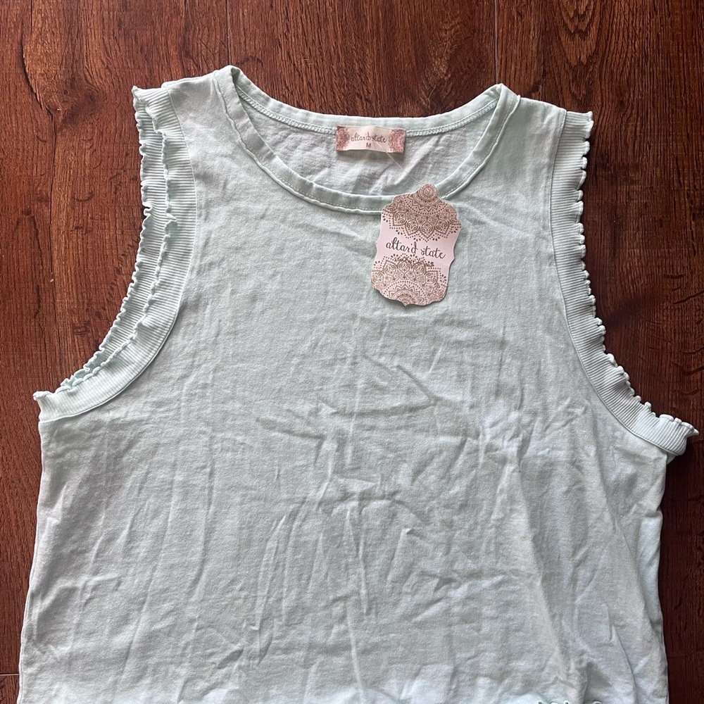 Altar'd State Light Green  Top
